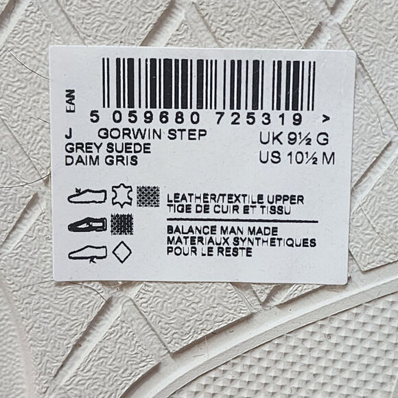 Clarks Gorwin Step Grey Suede Leather Washable Comfort Loafers Men's Size 10.5 - Picture 8 of 9